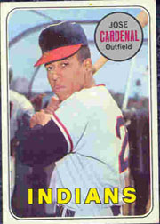 1969 Topps Baseball Cards      325     Jose Cardenal